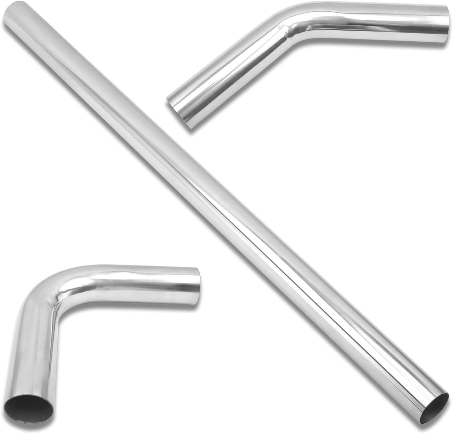 Tubo escape mandril 2.25" acero inox T304