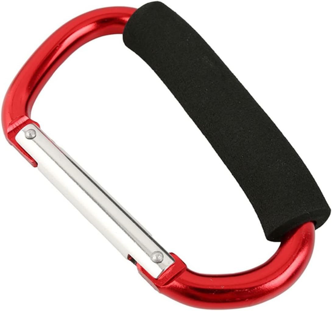 Mosquetón aluminio forma D 5.5pulg deporte al aire libre