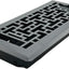 Rejilla piso 4x14 pulg gris granito ventilación hogar
