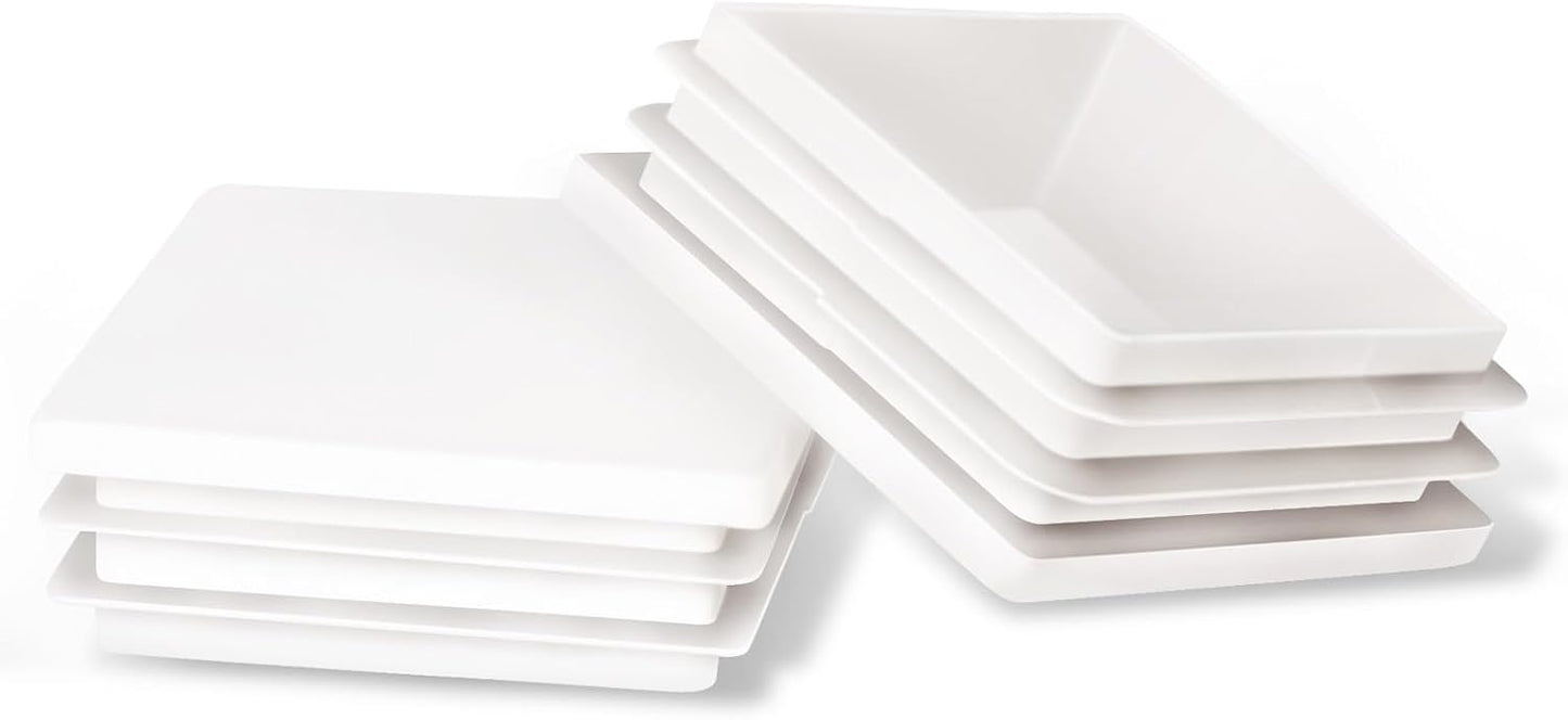 Tapón cuadrado plástico blanco 2pulg 10uds