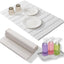 Tapete secado platos piedra 24x18pulg microfibra diatomeas blanco