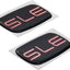 2 Pzas Emblemas Cabina SLE 3D Placa Techo Repuesto Rojo/Negro