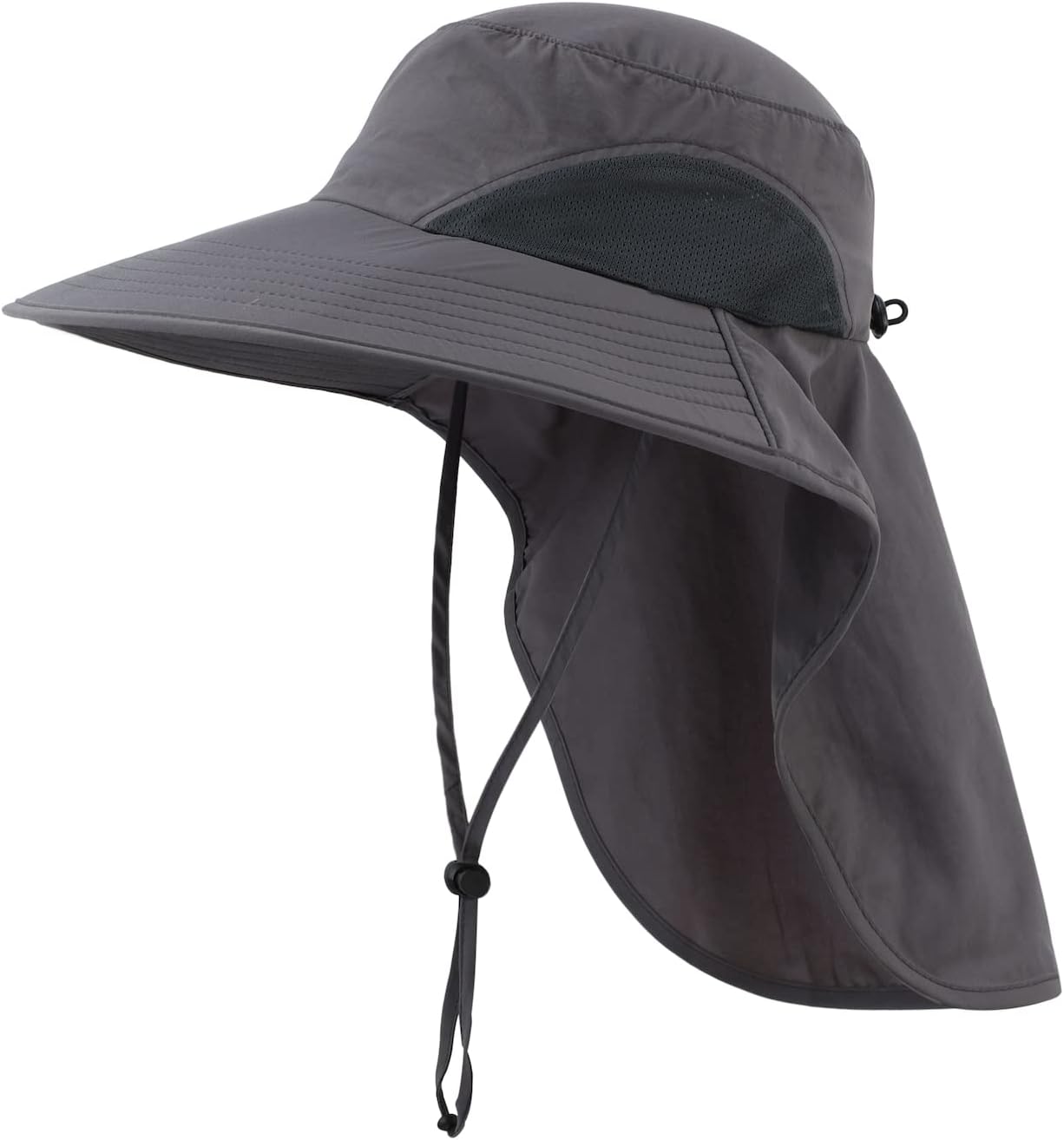 Sombrero sol UPF50 malla ala ancha con solapa cuello
