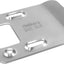 Placa acero inox 316 extensor puerta seguridad set 2