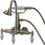 Grifo vintage bañera ducha mano níquel satinado 3-3/8pulg