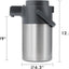 Dispensador café con bomba jarra térmica acero inox 3l