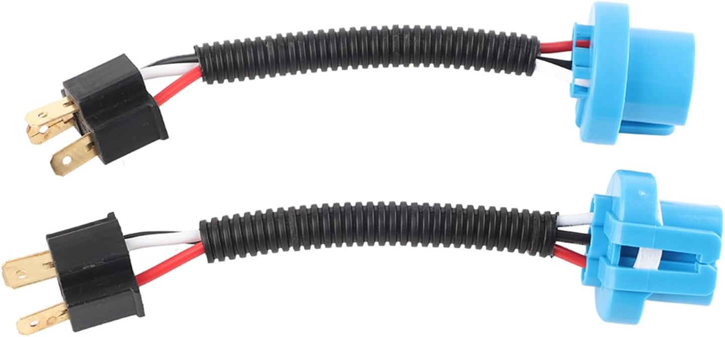 Arnés cable faros 9007 macho a H4 hembra 2 Uds