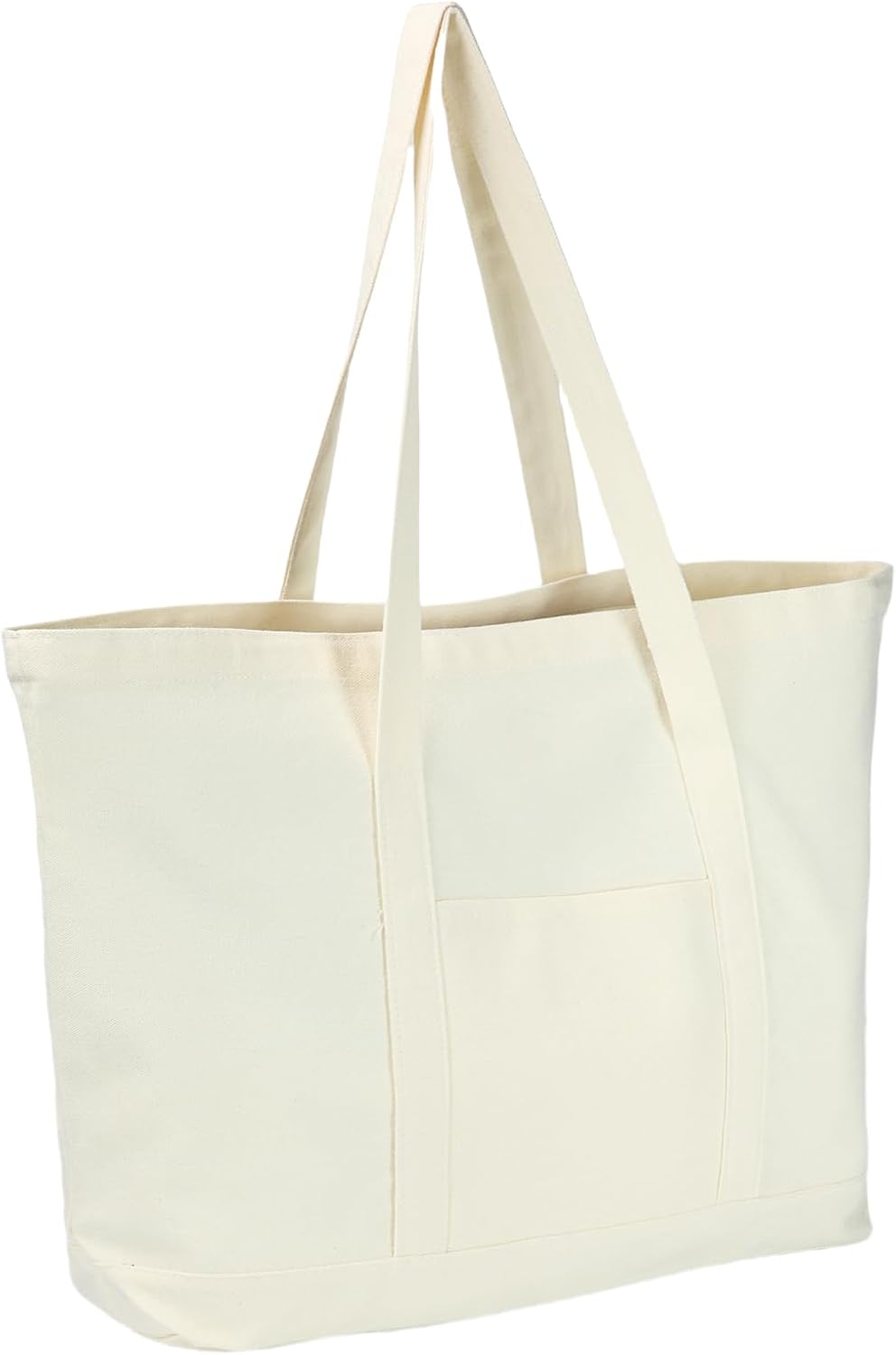 Bolsa lona algodón reutiliz. con bolsillo para viajes