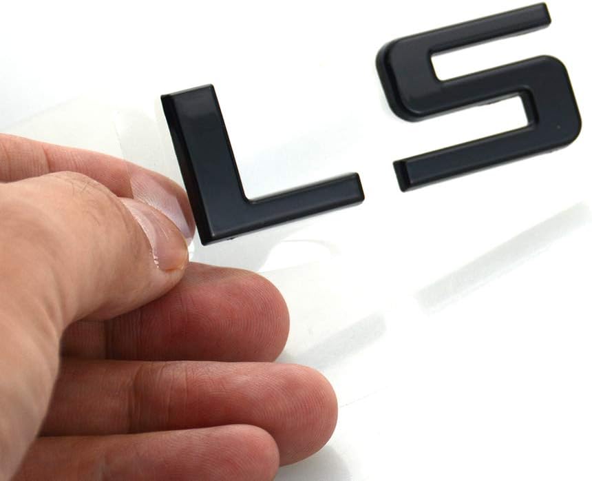 Placa identificación LS 3D Chevy Silverado 07-13 negro