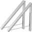Percha de pared plegable aluminio organiz. hogar