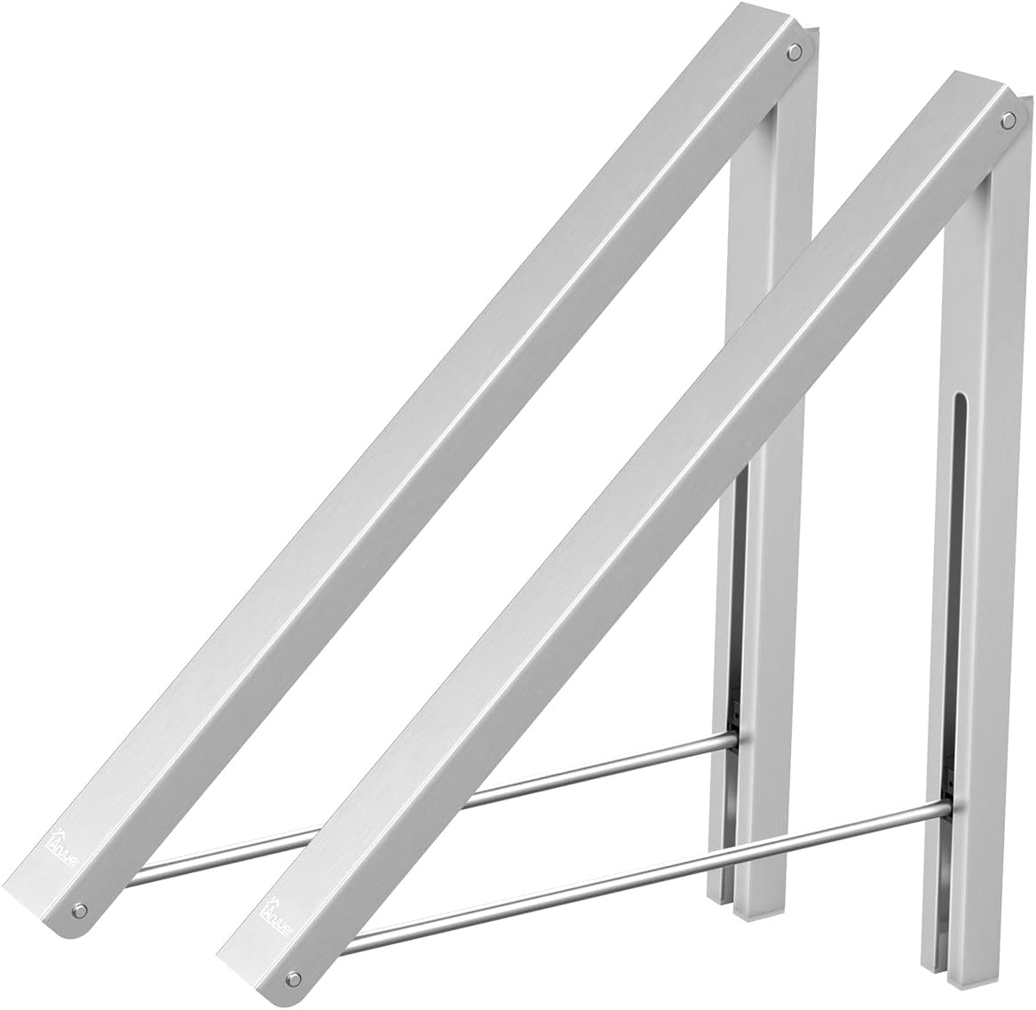 Percha de pared plegable aluminio organiz. hogar