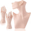 Set exhibidor joyería con maniquí y soportes
