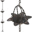 Cadena lluvia metal 6.5ft estilo flor lirio bronce