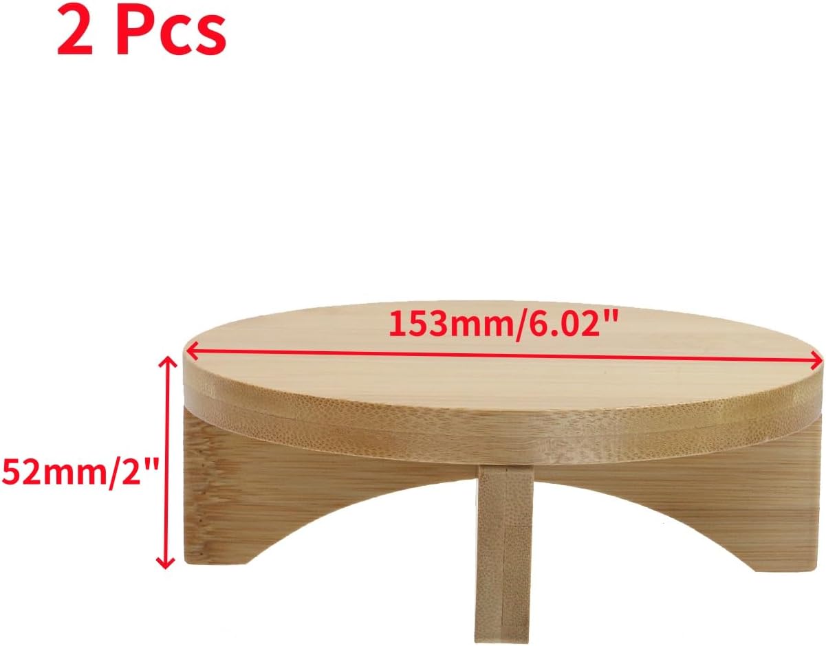 Soporte redondo para macetas madera 2 Uds