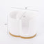 Dispensador hisopos algodón 2 rejillas plástico blanco