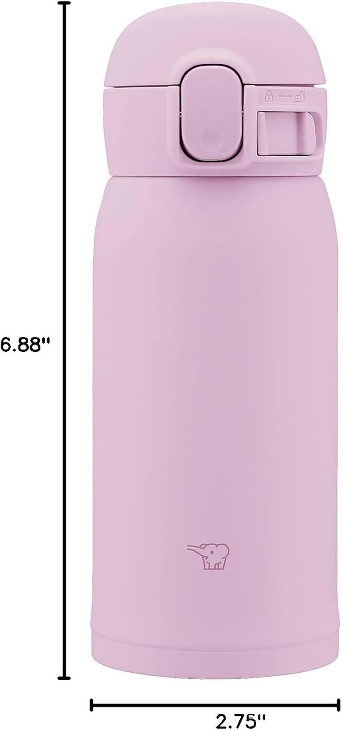 Taza acero inox 12oz color orquídea