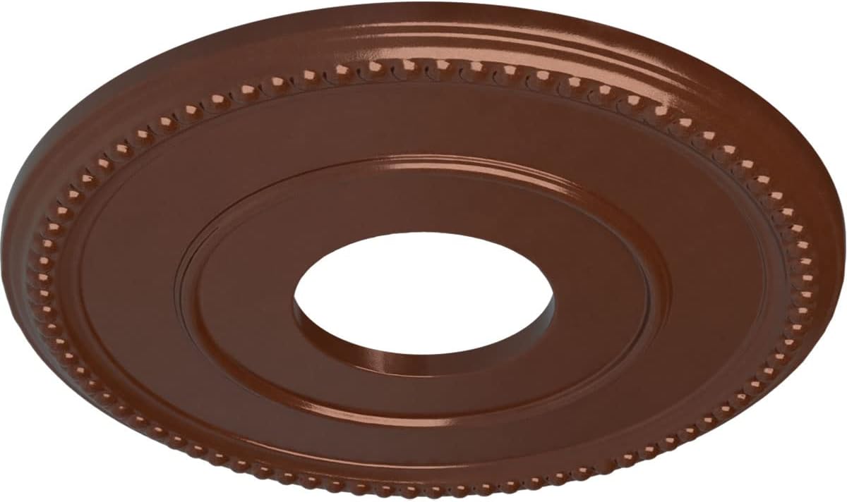 Medallón techo cobre penny 12-1/2x3-7/8x3/4