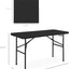 Mesa plegable plástico 4ft interiores exteriores negro