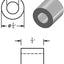 Espaciador aluminio 3/4x3/8 redondo para pernos 3/8 o M10