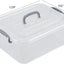 2 Cajas Almacenamiento Plástico 8qt Con Tapa Pestillo