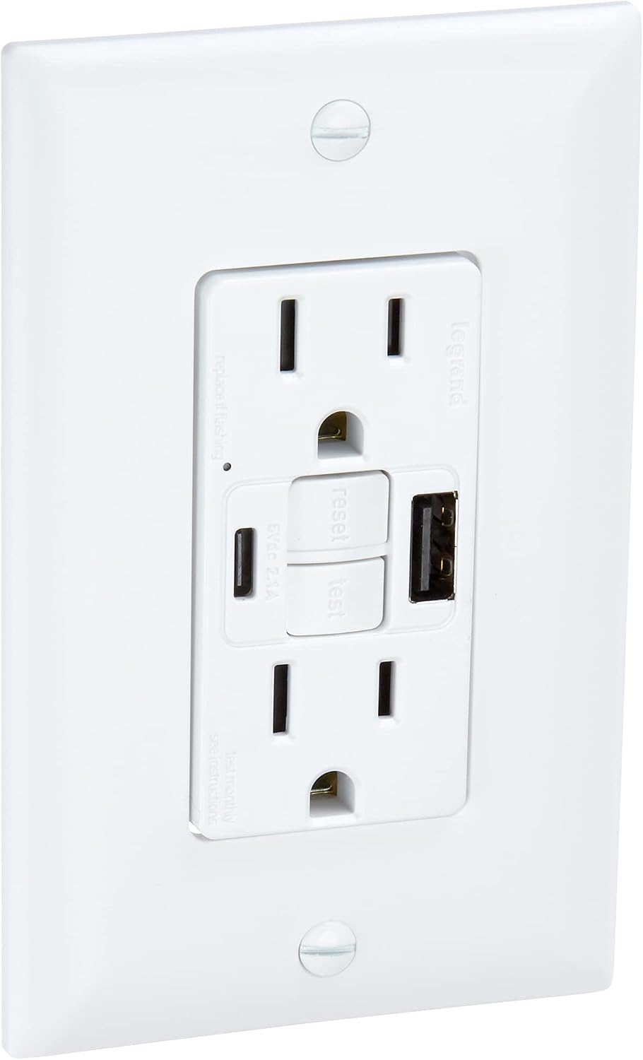 Salida USB GFCI tipo A/C Legrand blanco
