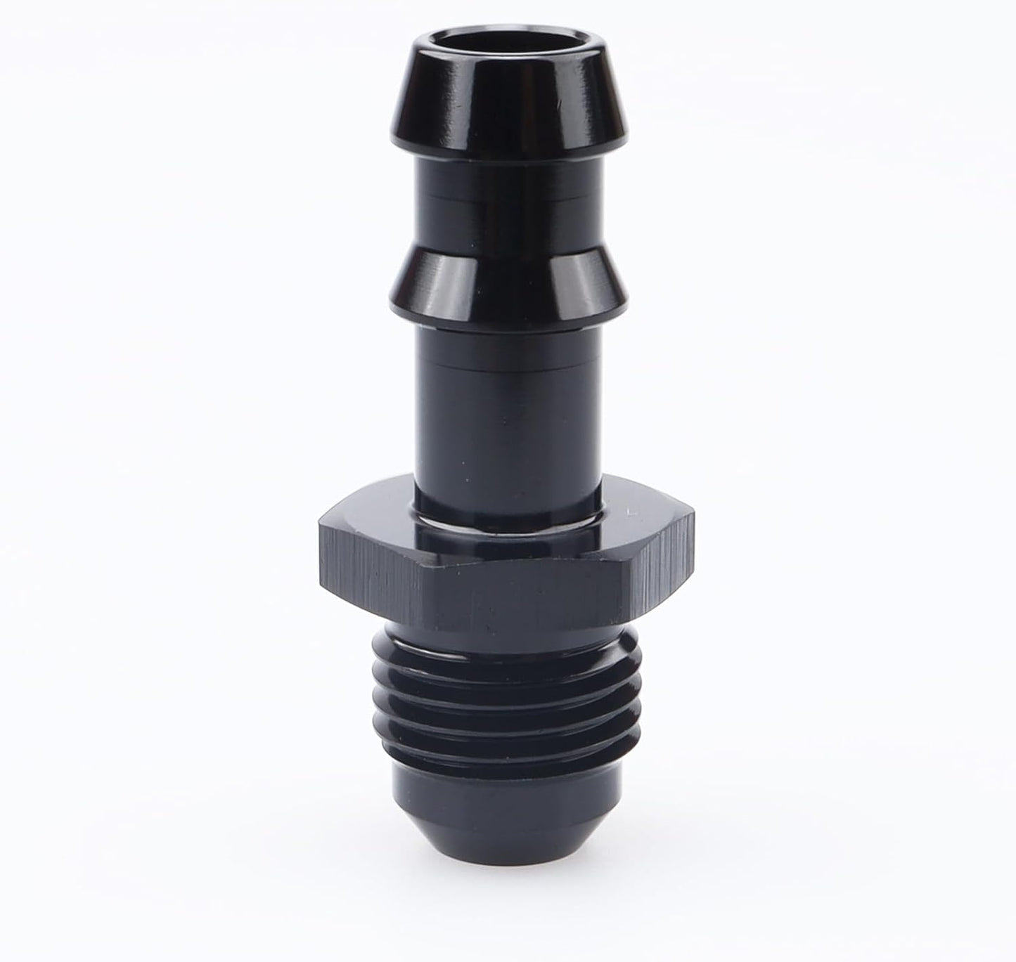 Adaptador púas manguera aluminio negro 3/8