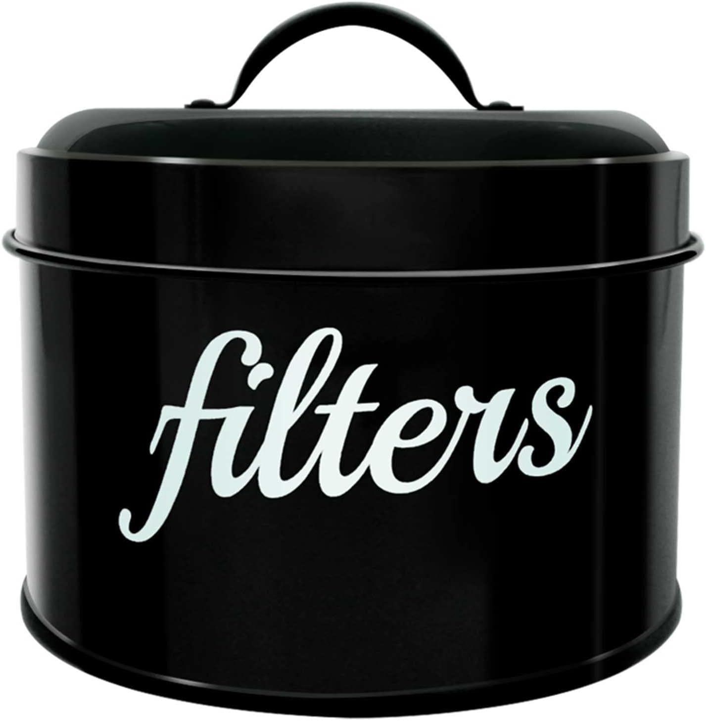 Soporte filtro café esmaltado blanco tapa decoración rústica