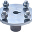 Buje eje vivo 4x4 Go Kart 1 a 3/4 ranura 1/4 plateado 2 Pzas