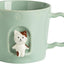 Taza cerámica diseño gato figura hecha a mano regalo niños