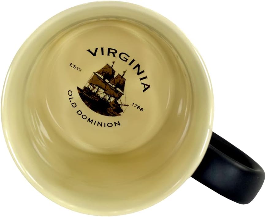 Taza 18oz con emblema Virginia color negro