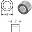 Espaciador aluminio 3/4x1/2 pulg redondo liso sin roscar