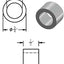 Espaciador aluminio 3/4x1/2 pulg redondo liso sin roscar