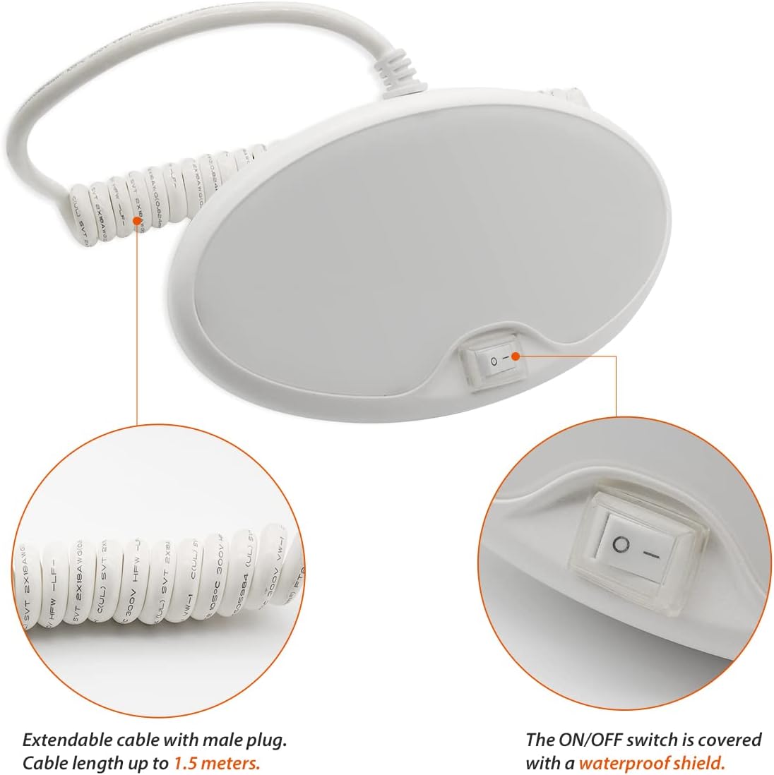 Luz litera portátil 12V para caravana con enchufe