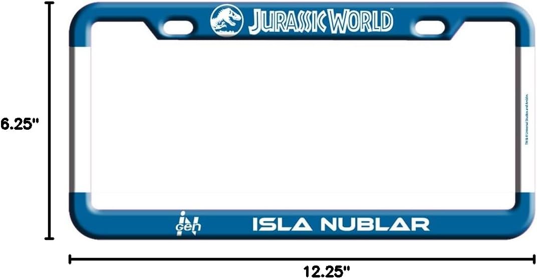 Marco para matrícula Jurassic World Isla Nublar