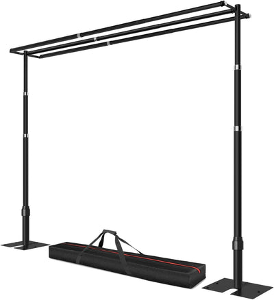 Soporte fondo tubería 10x10ft 3 barras ajustable metal fiestas