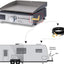 Codo conversión propano RV latón 1/4pulg para Blackstone 17/22