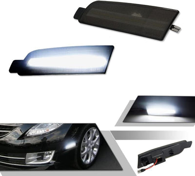 Lente ahumado parachoques delantero luz led blanca Mazda