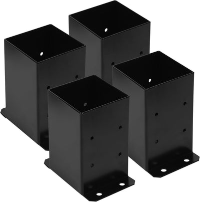 Base poste 4x4pulg 4 Pzas soporte anclaje barandilla