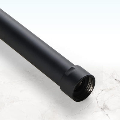 Tubo extensión ducha G3/4 negro mate 16pulg