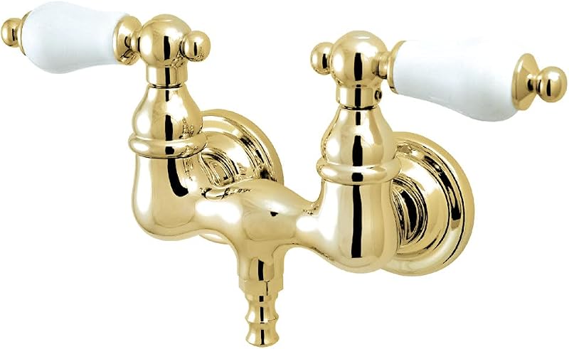 Grifo vintage para bañera 3-3/8" latón pulido