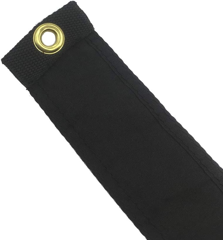 Cinta luto negra 5ft con gancho resorte para bandera