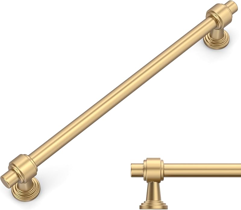 Set 10 Tiradores Bronce Champagne Cepillado 7.5"