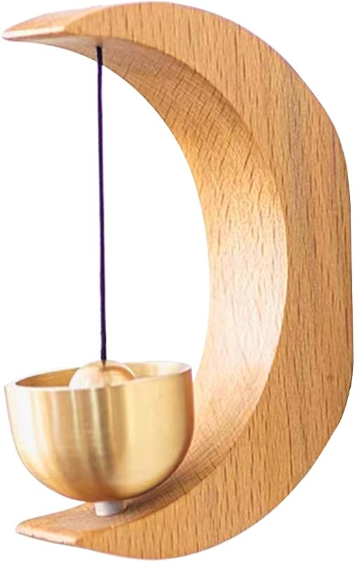 Campana magnética de madera para puerta sonido Ding Ding