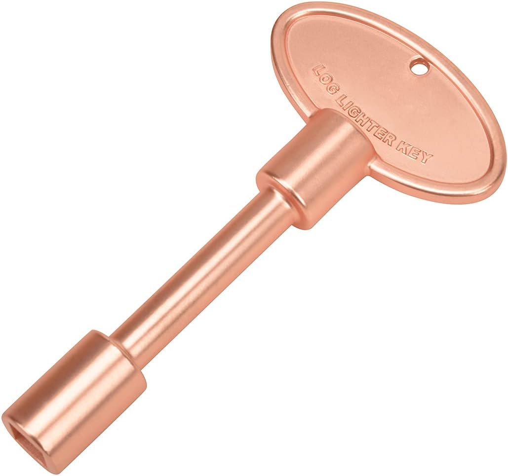 Llave universal válvulas gas 1/4 y 5/16 pulg hogueras chimeneas