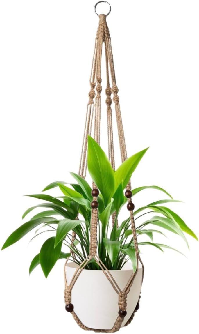 Colgador plantas macramé soporte decoración bohemia