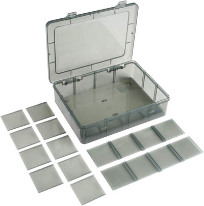 12 Cajas Plástico Almacenamiento Manualidades con Divisores