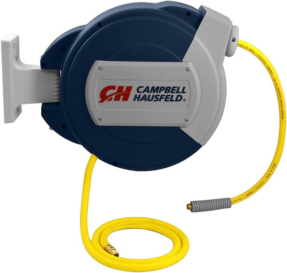 Carrete manguera aire retráctil 3/8pulg x 50ft
