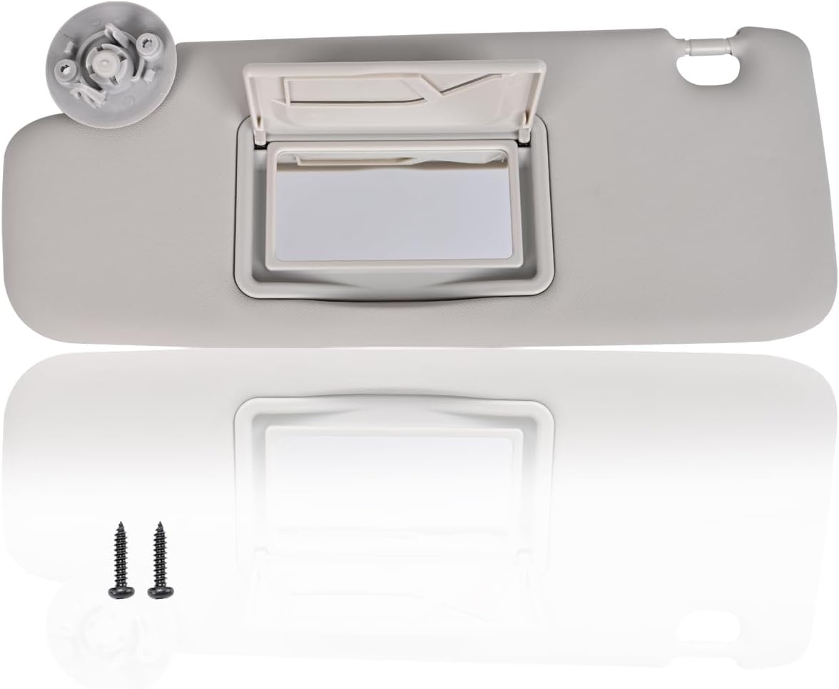 Visera solar gris izquierda con espejo Chevy Sonic 11-19