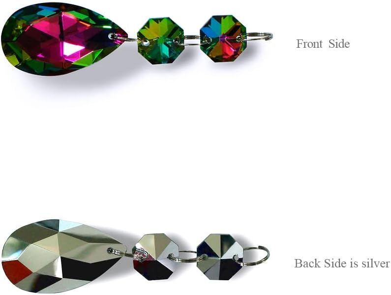 20 Pzas Accesorios Lámpara Almendra Colgante Arco Iris