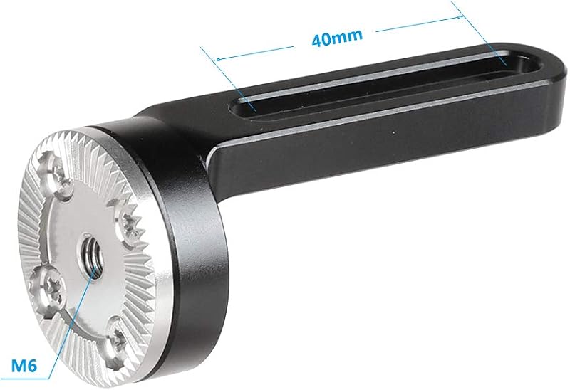 Adaptador roseta M6 1/4-20 con ranura 1.575pulg
